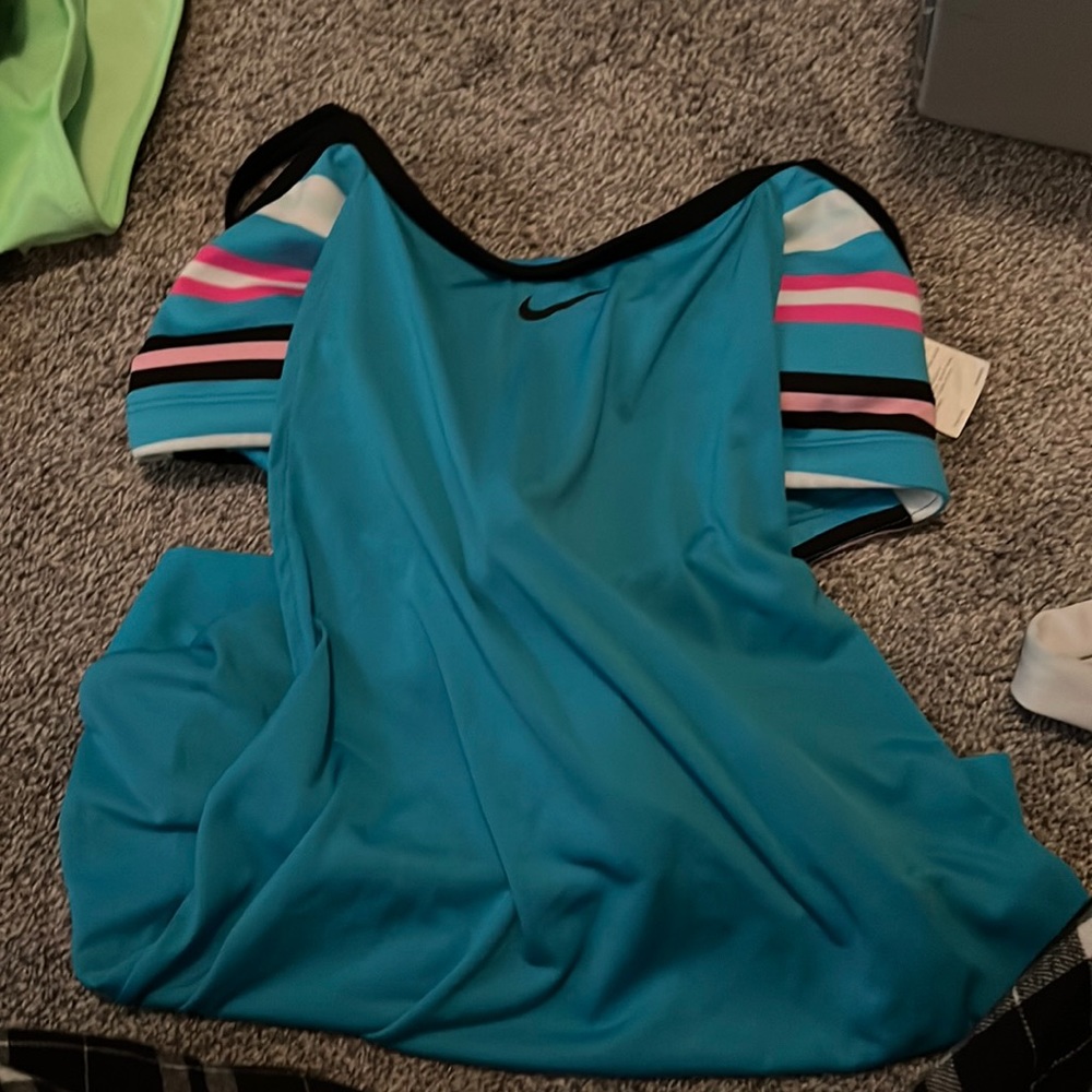 Nike sports bra with cover swim top